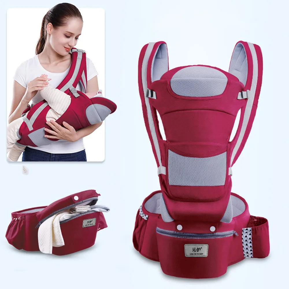 NubiKid Ergonomic Baby Carrier with Hip Seat & Storage