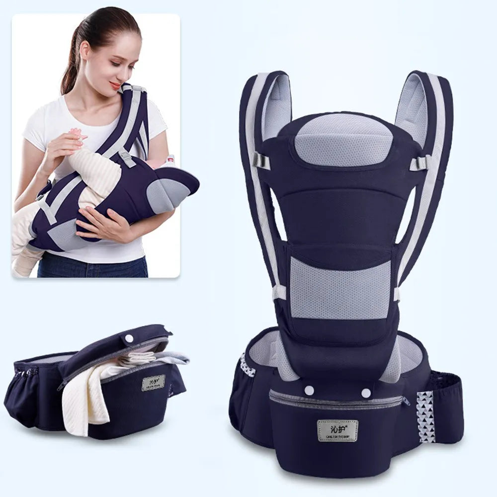 NubiKid Ergonomic Baby Carrier with Hip Seat & Storage