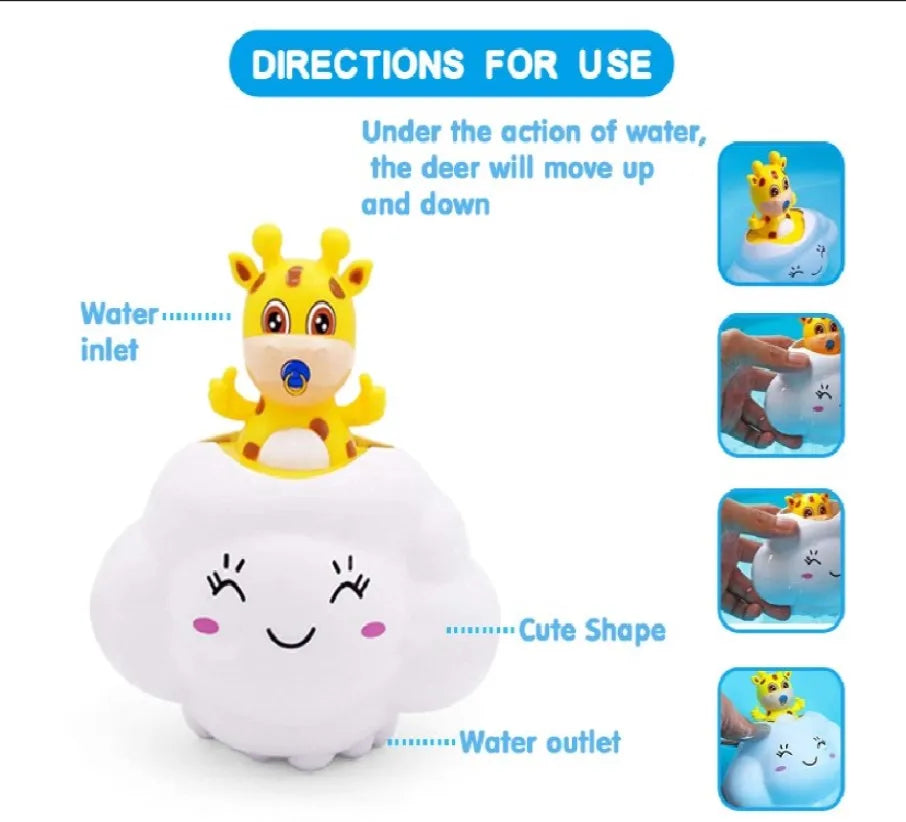 Cloudy Sprinkles Piggy Shower Bath Toy