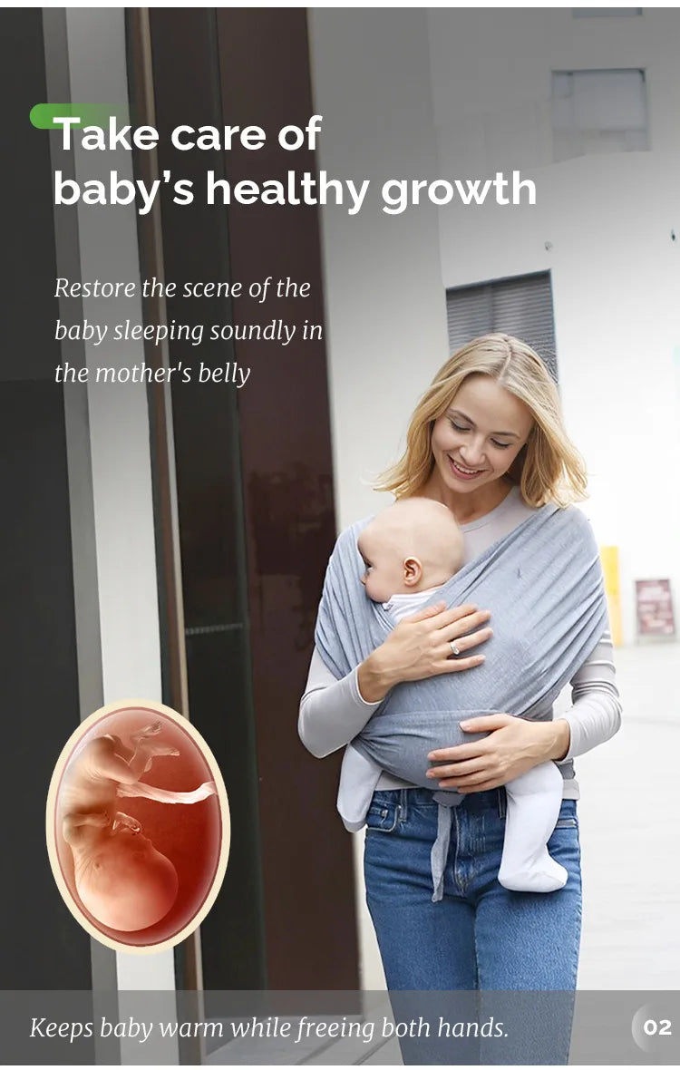 NubiKid Comfortable Newborn Baby Sling Wrap