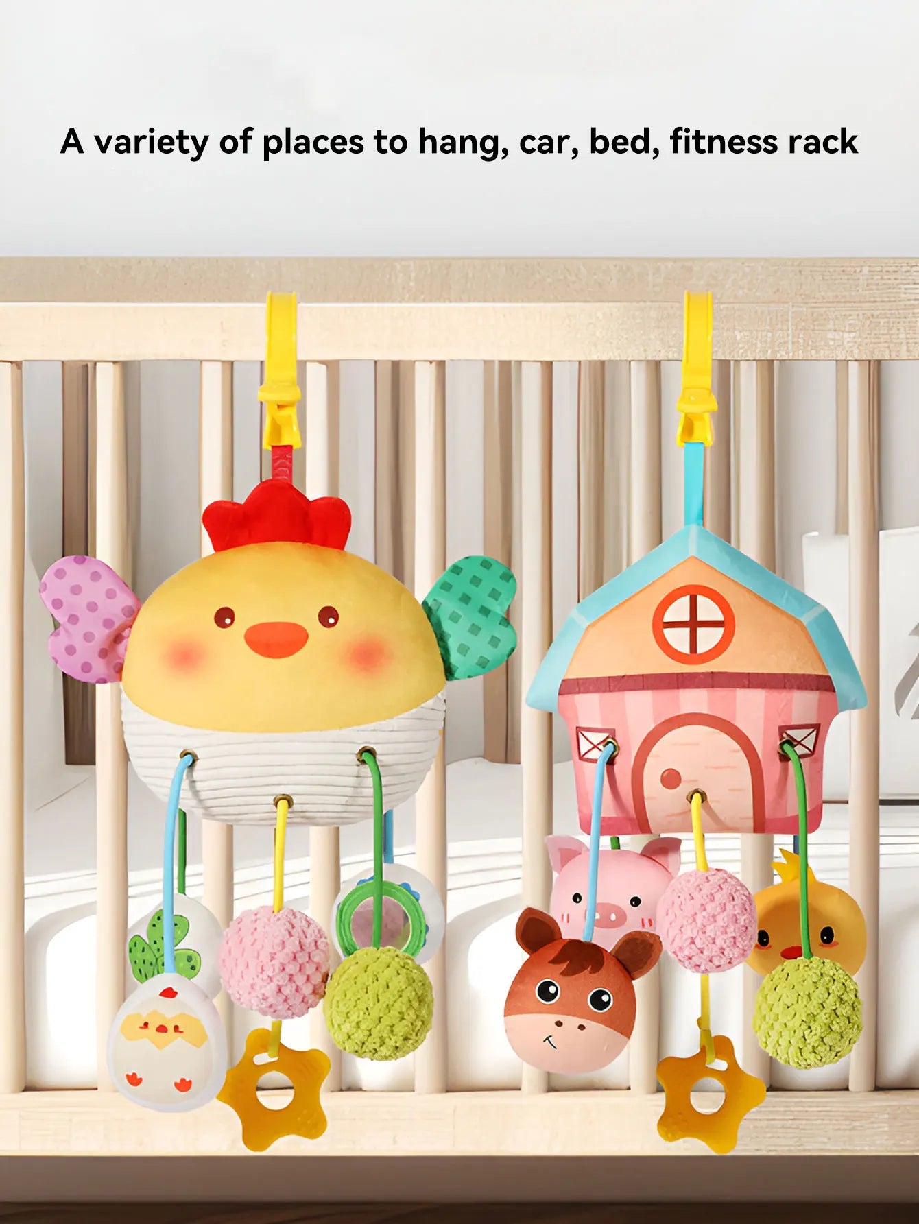 NubiKid™ Soft Hanging Bedbell Toy