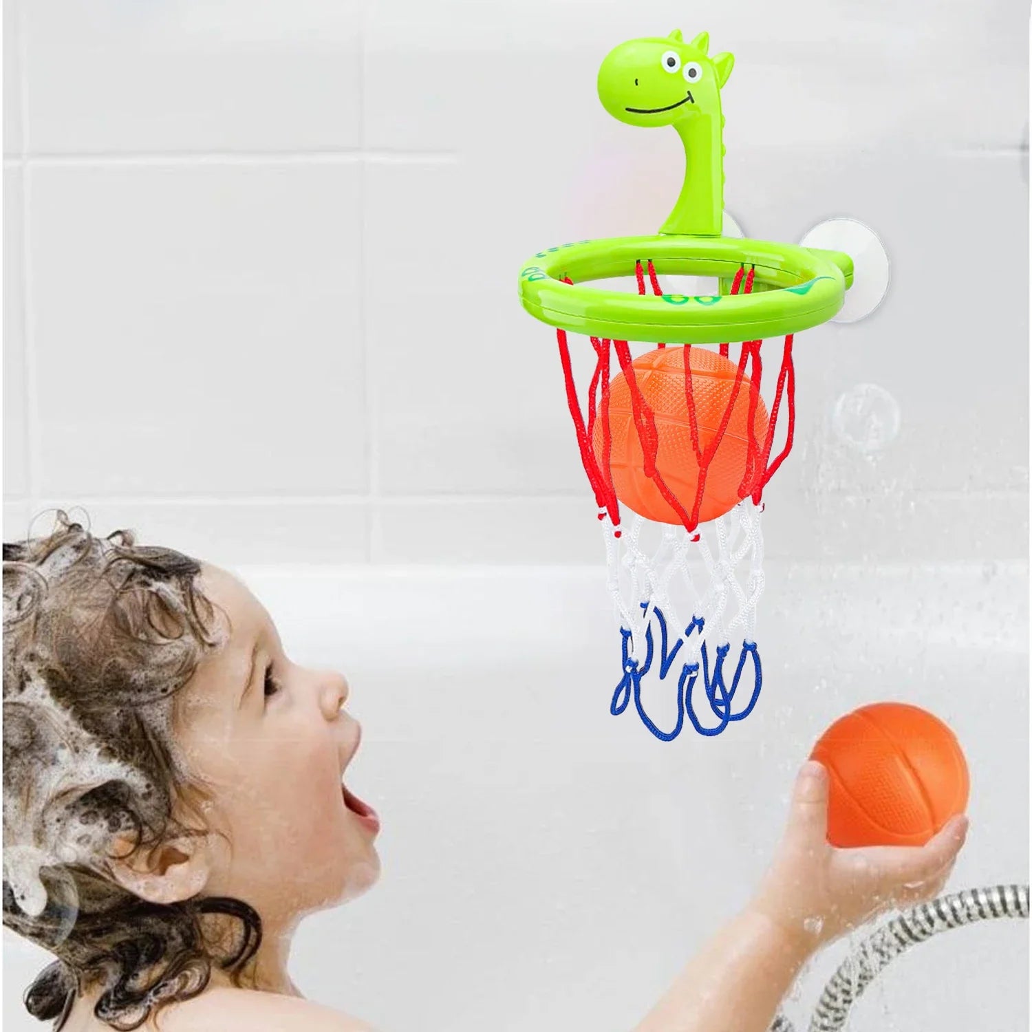Dino Dunk Bath Basketball Set