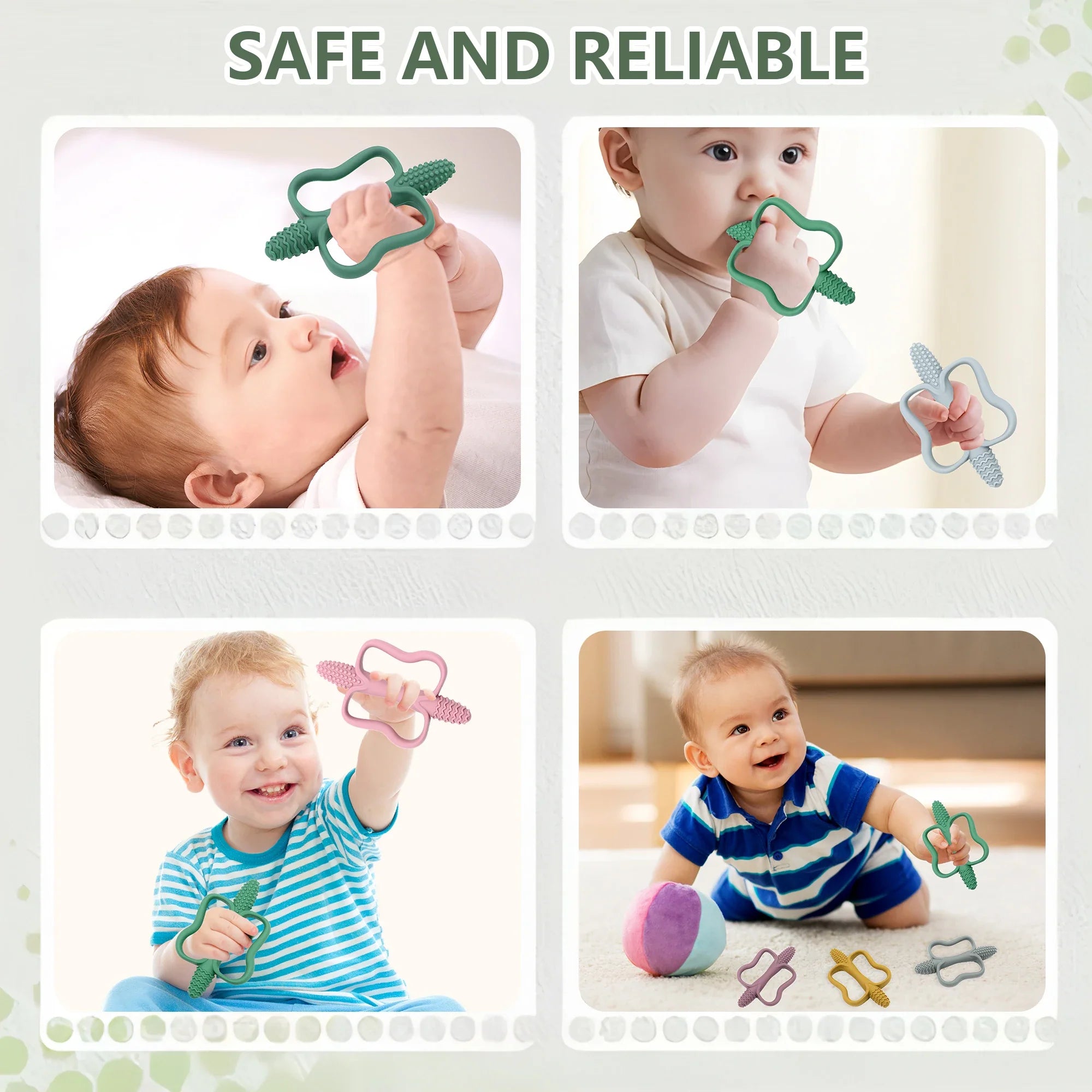 NubiGrip™ Easy-Grip Silicone Teether