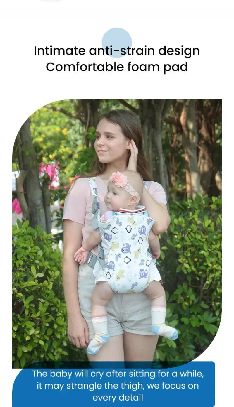 NubiKid Adjustable Ergonomic Baby Carrier with Waist Stool