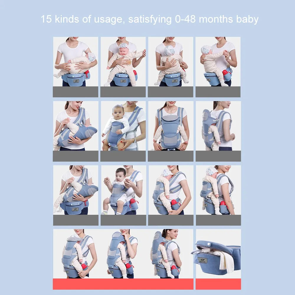 NubiKid Ergonomic Baby Carrier with Hip Seat & Storage