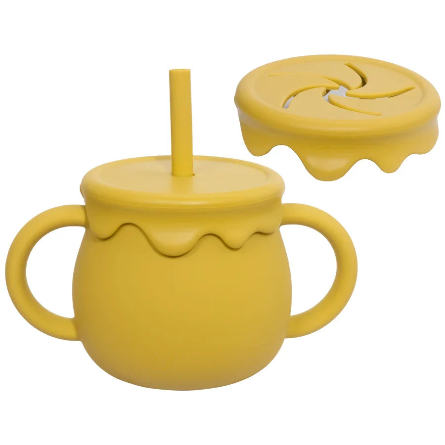 Baby Silicone Sippy & Snack Cup Set