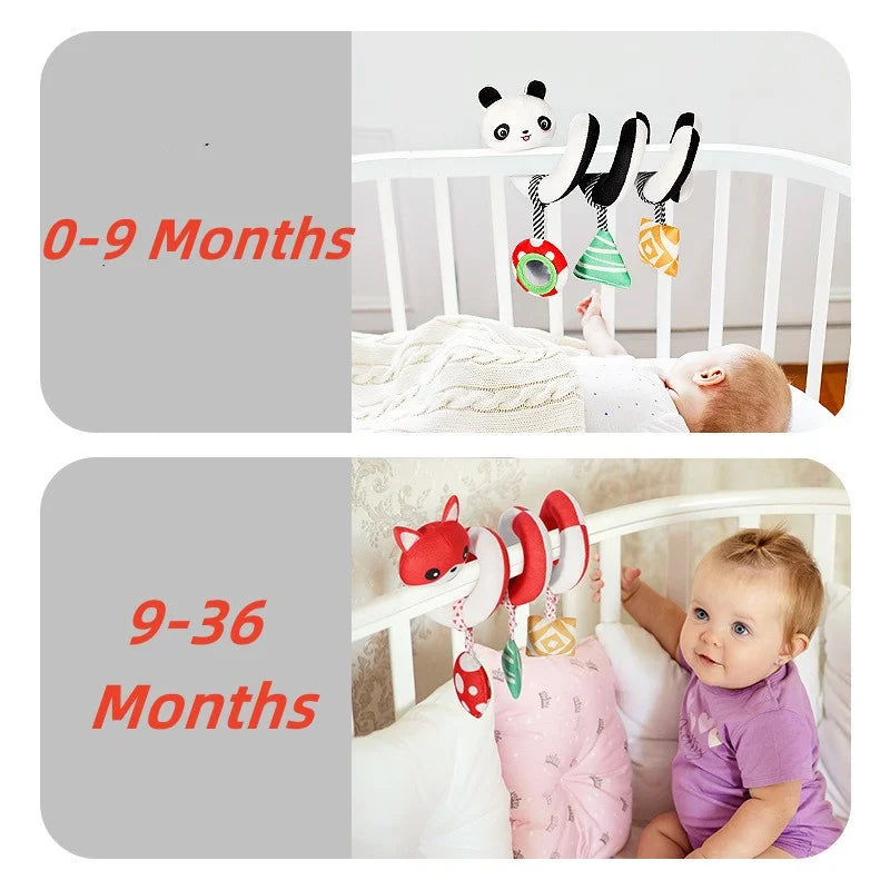 NubiKid™ Montessori Plush Animal Stroller Toy