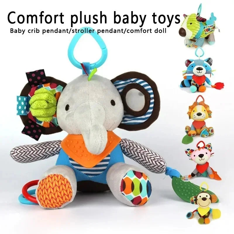 NubiKid™ Montessori Plush Animal Stroller Toy