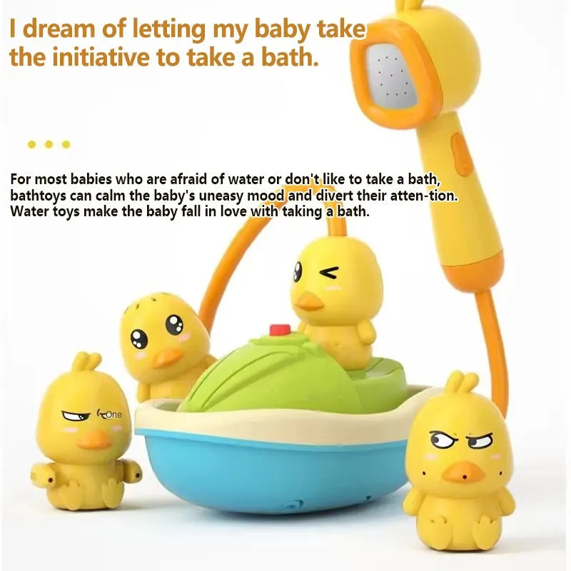 QuackySpray Electric Duck Bath Toy