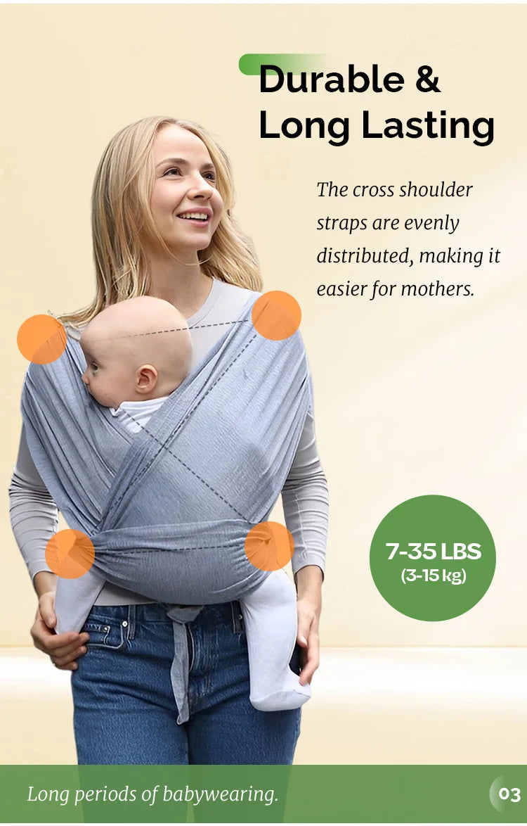 NubiKid Comfortable Newborn Baby Sling Wrap