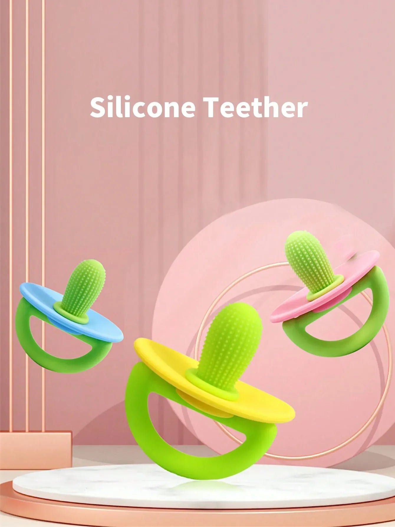 NubiKid™ Silicone Pacifier Teether Ring