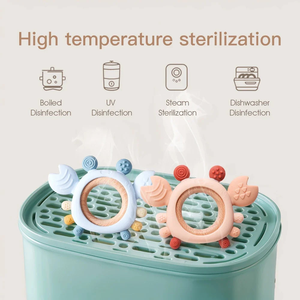 NubiKid™ Silicone Crab Teether