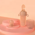 Baby Silicone Feeding Spoon Bottle & Teether Set