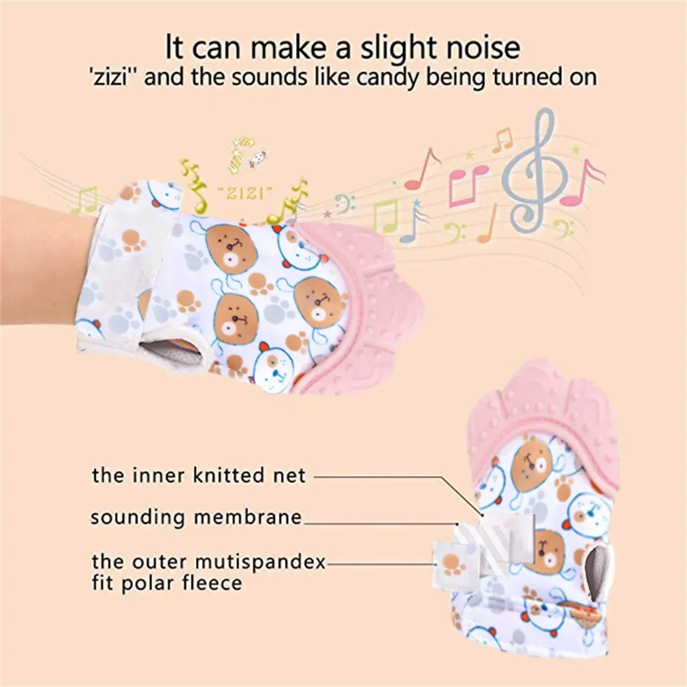 NubiKid™ Silicone Teething Mittens
