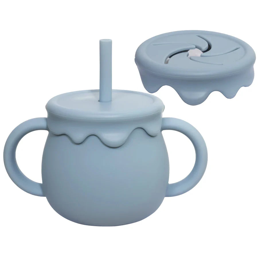 Baby Silicone Sippy & Snack Cup Set
