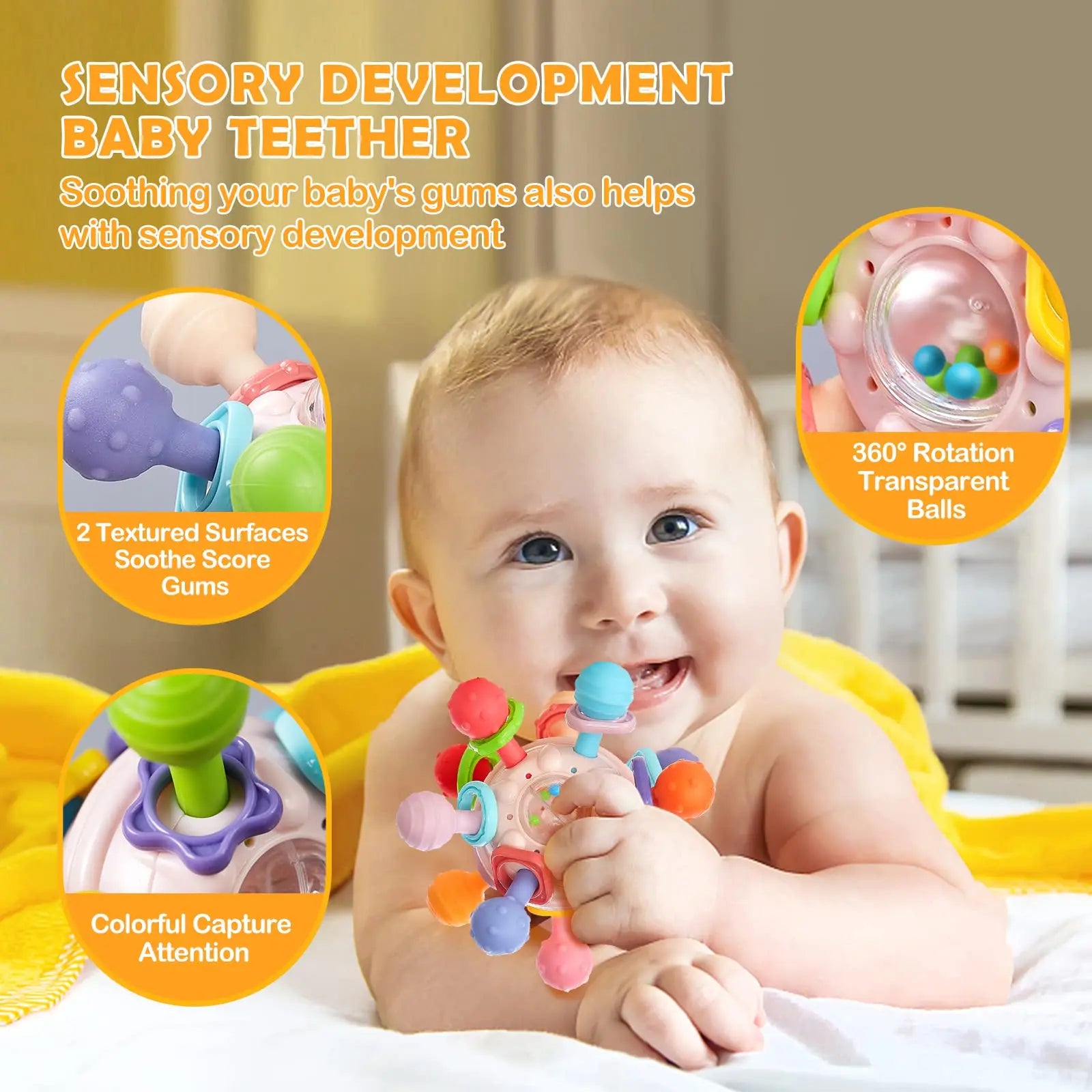NubiKid™ Montessori Sensory Teething Ball