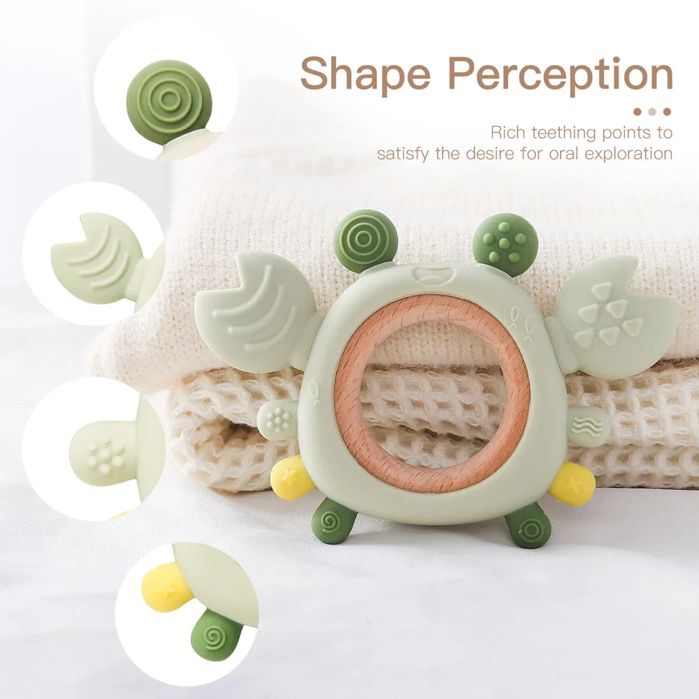 NubiKid™ Silicone Crab Teether