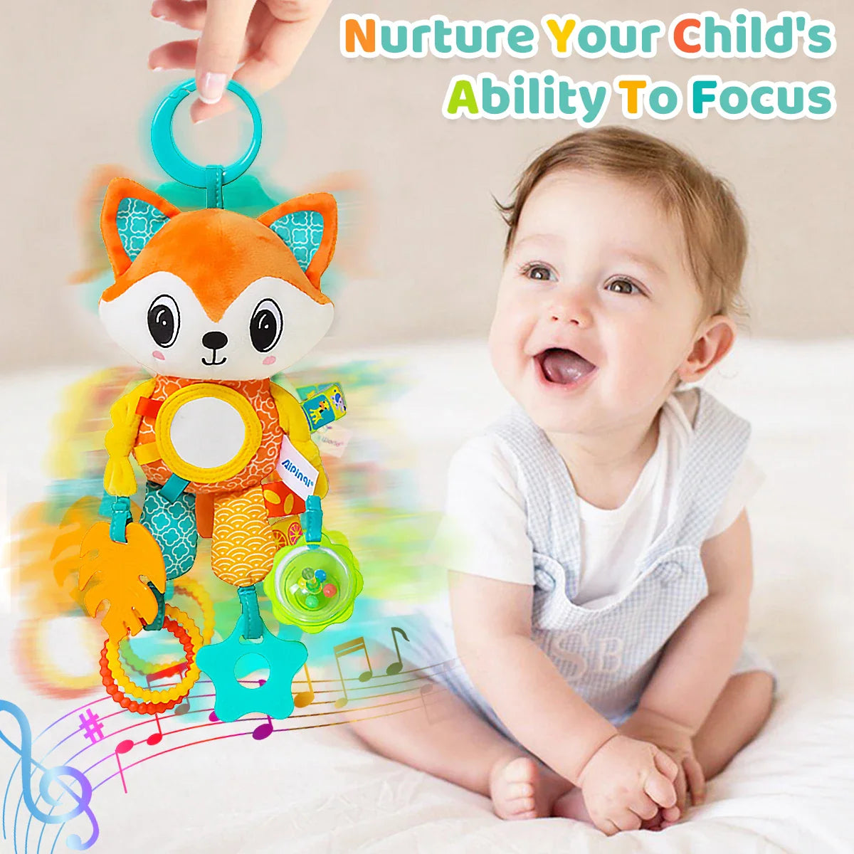 NubiKid™ CrinkleChime Sensory Plush Toy