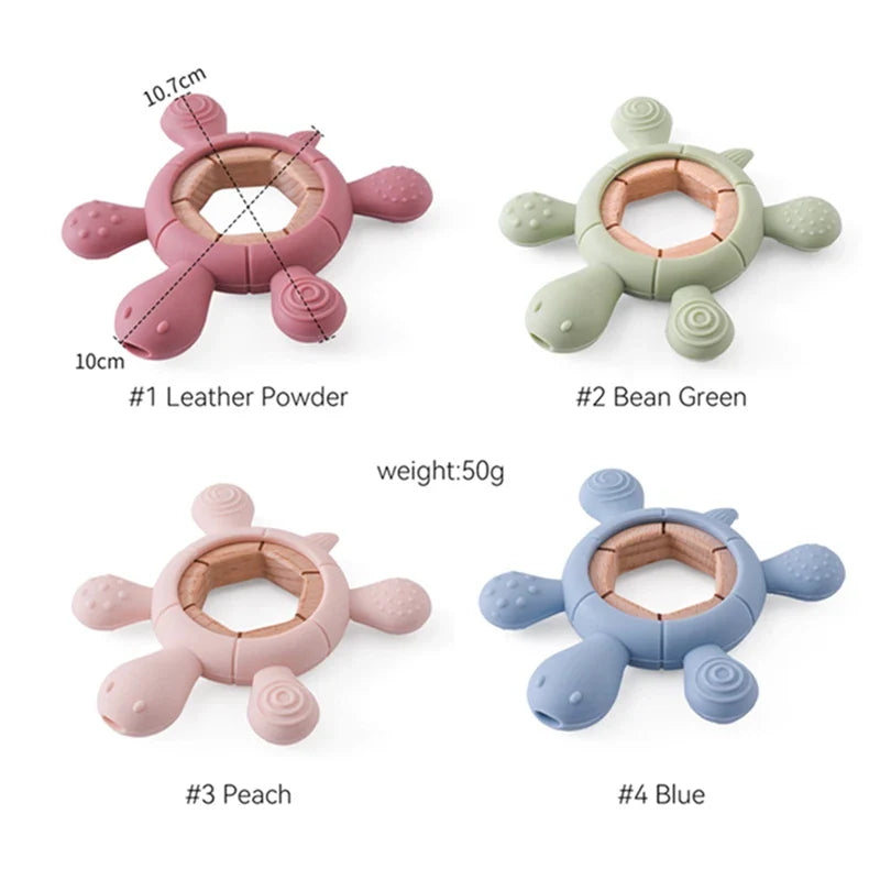 NubiKid™ Turtle Silicone Teether