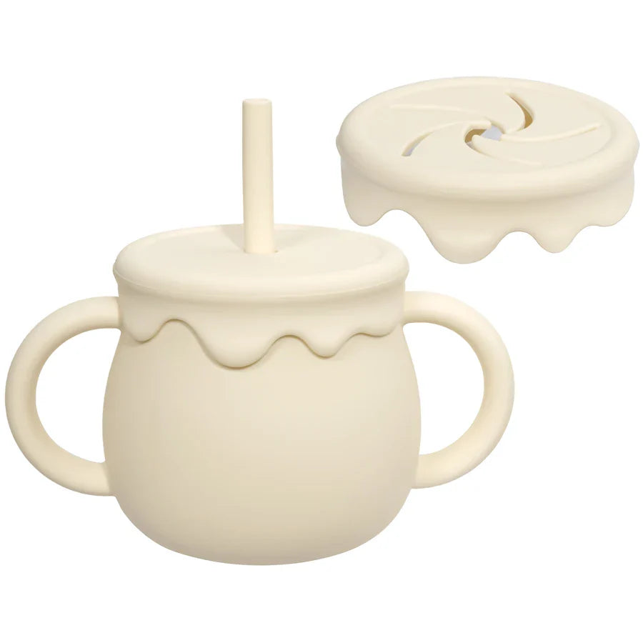 Baby Silicone Sippy & Snack Cup Set