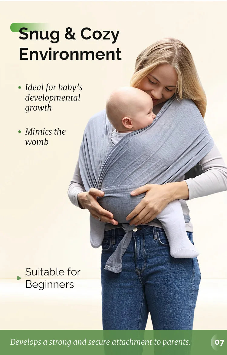 NubiKid Comfortable Newborn Baby Sling Wrap