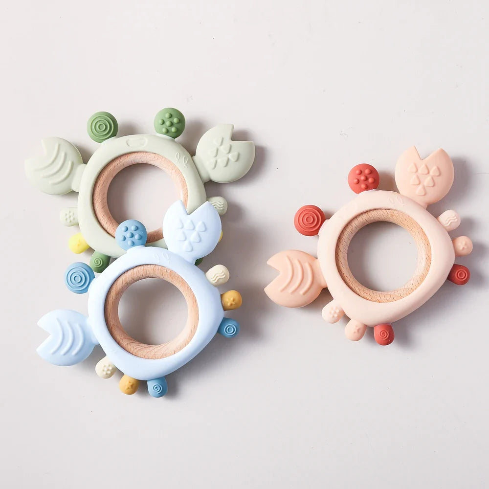 NubiKid™ Silicone Crab Teether