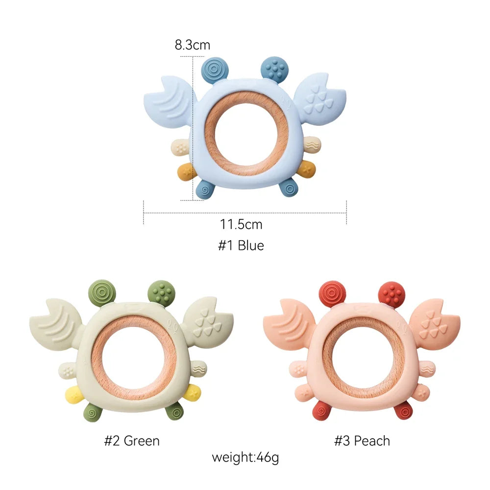 NubiKid™ Silicone Crab Teether