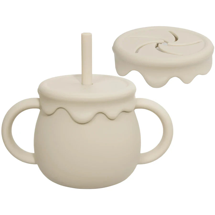 Baby Silicone Sippy & Snack Cup Set