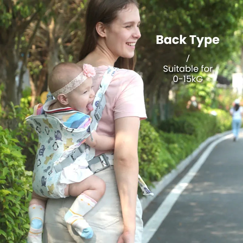 NubiKid Adjustable Ergonomic Baby Carrier with Waist Stool