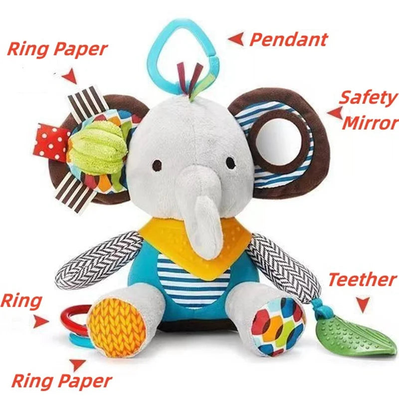 NubiKid™ Montessori Plush Animal Stroller Toy