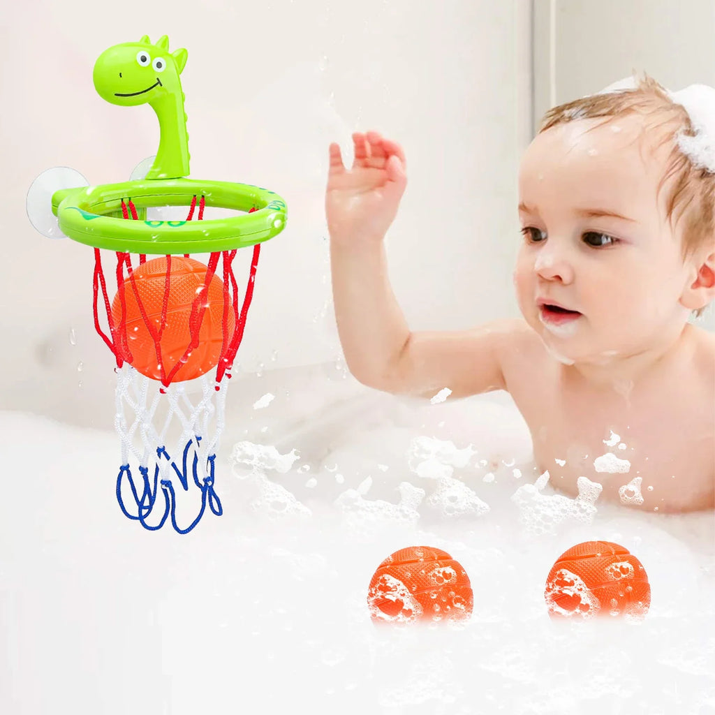 Dino Dunk Bath Basketball Set