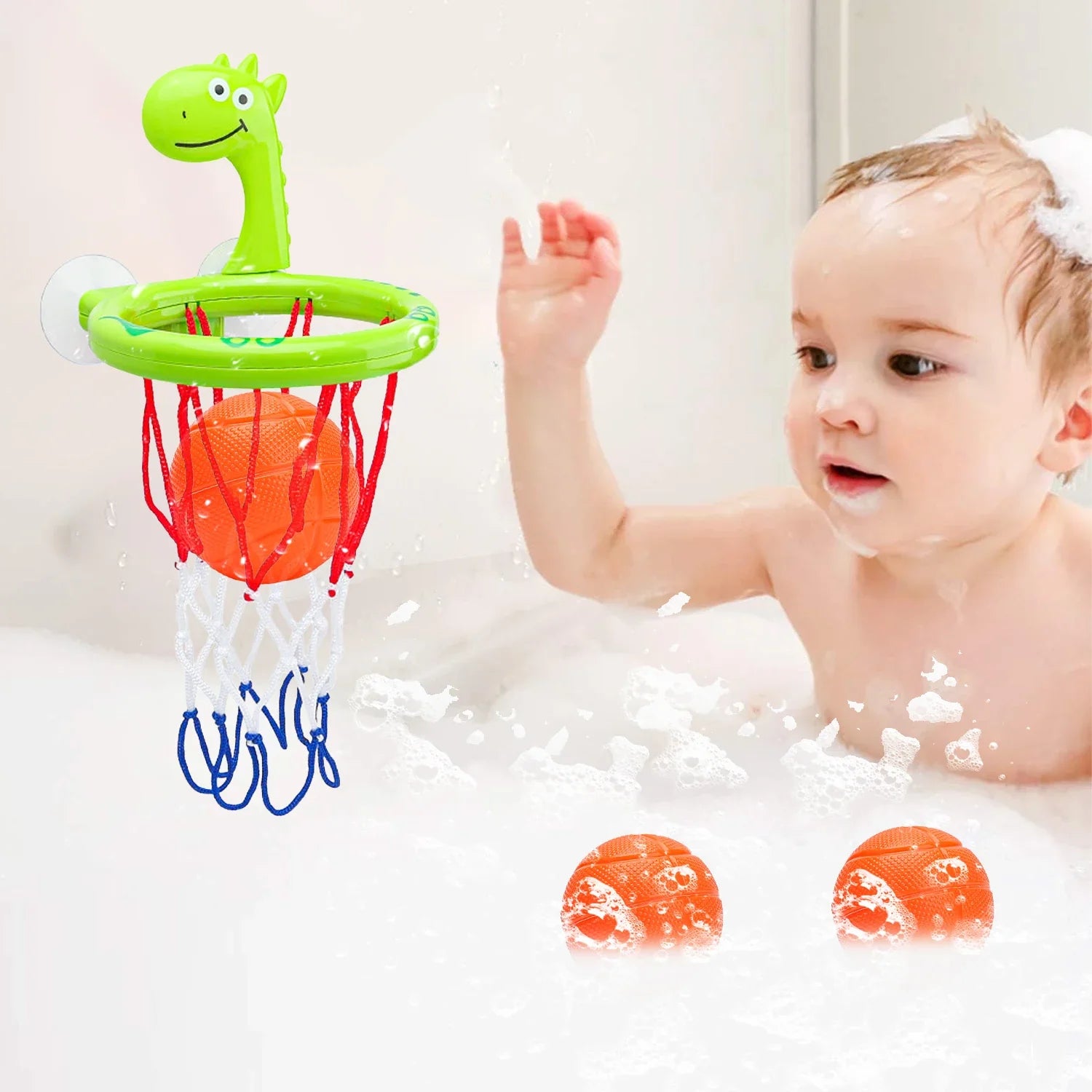 Dino Dunk Bath Basketball Set