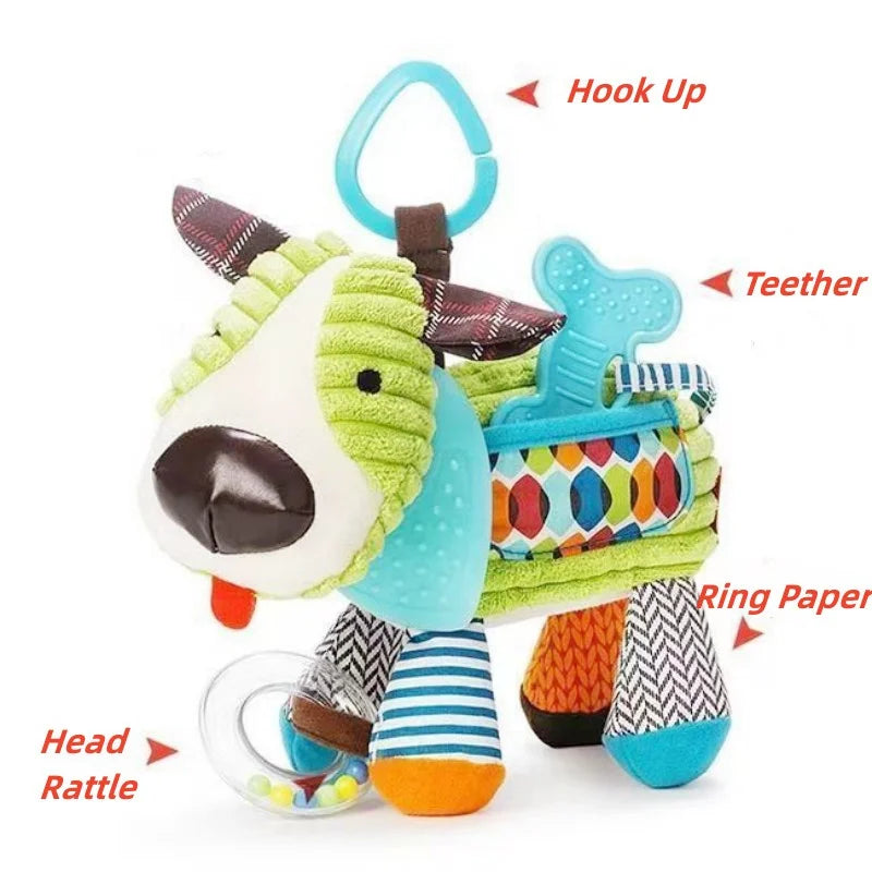 NubiKid™ Montessori Plush Animal Stroller Toy