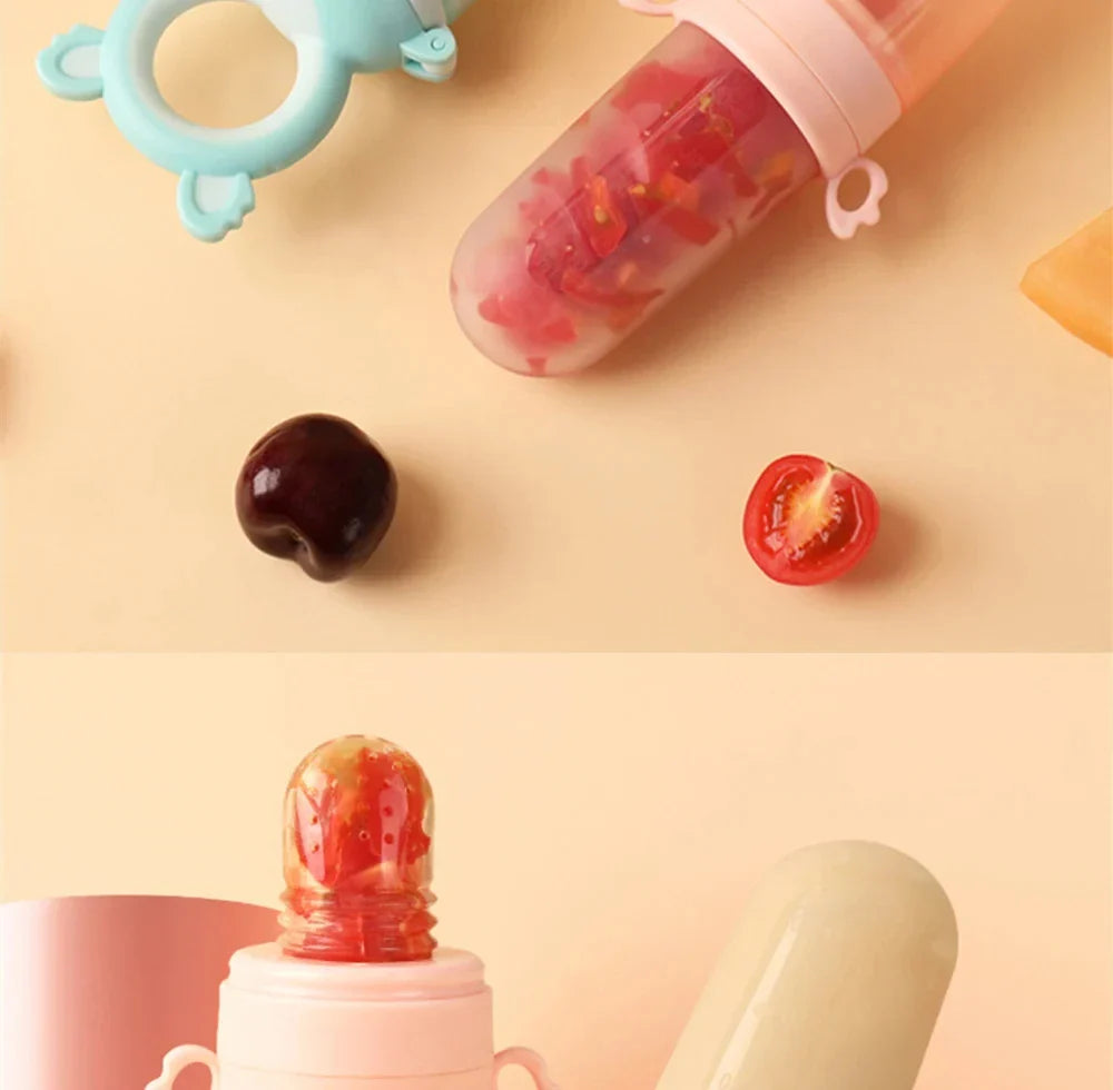 Baby Silicone Feeding Spoon Bottle & Teether Set