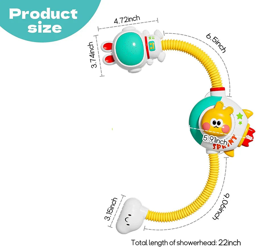 AquaFlow Baby Shower Head Bath Toy