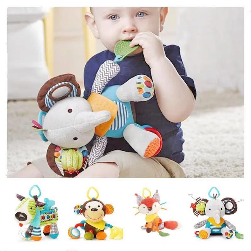 NubiKid™ Montessori Plush Animal Stroller Toy