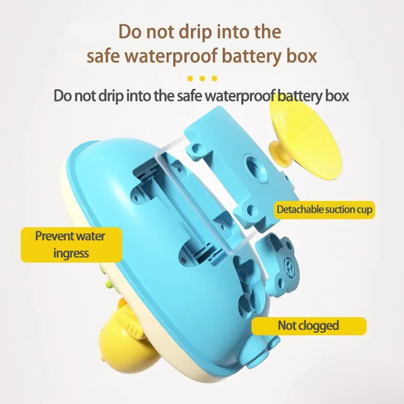 QuackySpray Electric Duck Bath Toy