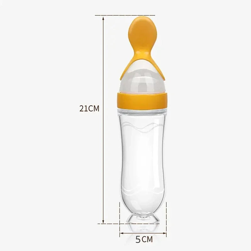 Silicone Baby Feeding Spoon Bottle