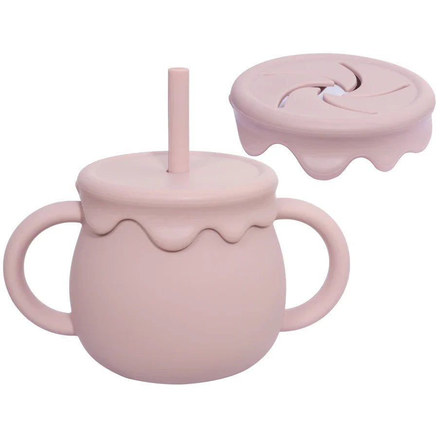 Baby Silicone Sippy & Snack Cup Set