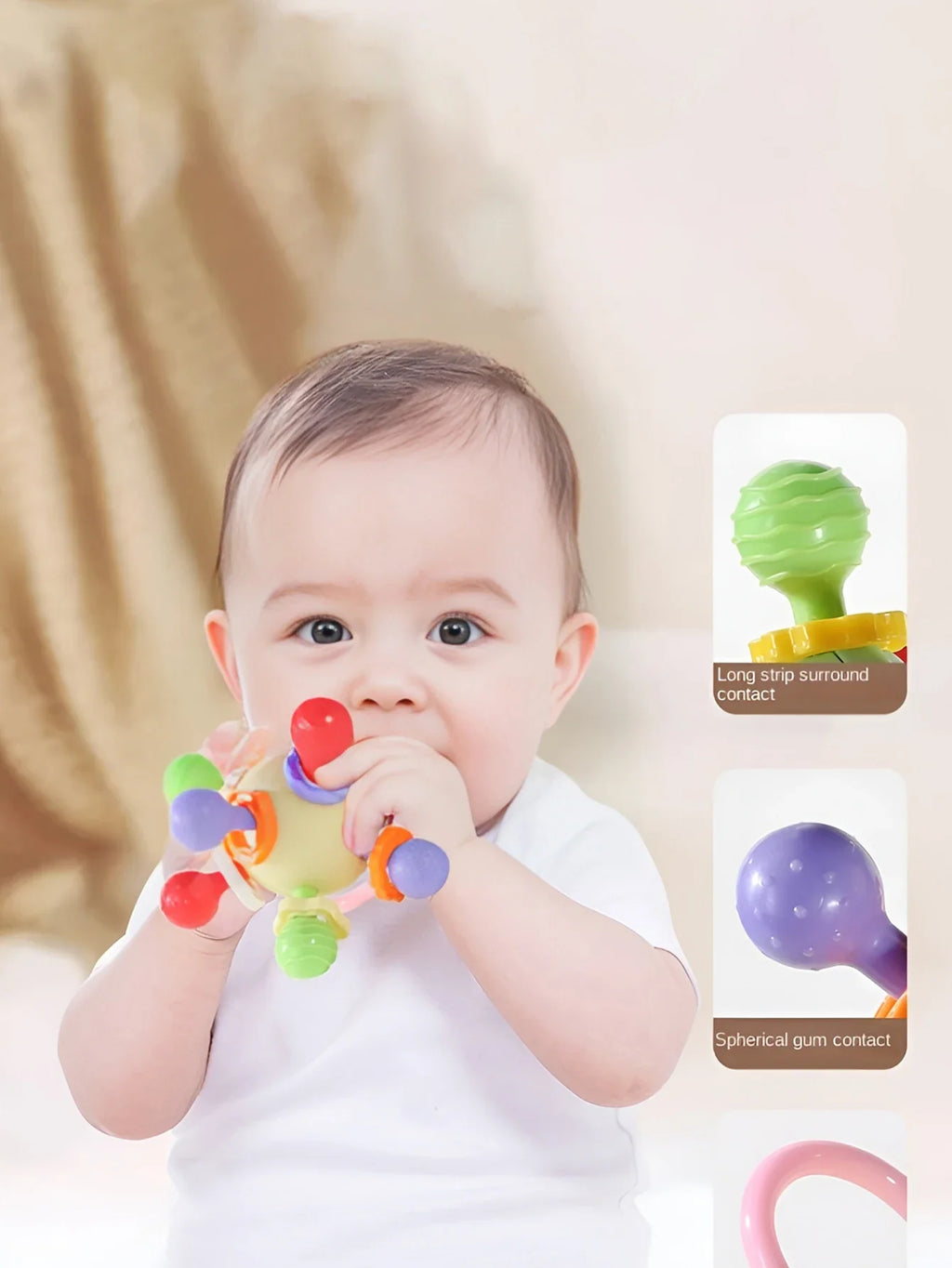 NubiKid™ SoftGrip Sensory Teething Ball