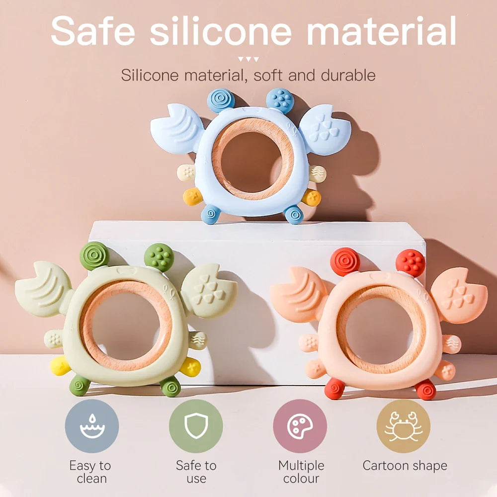 NubiKid™ Silicone Crab Teether