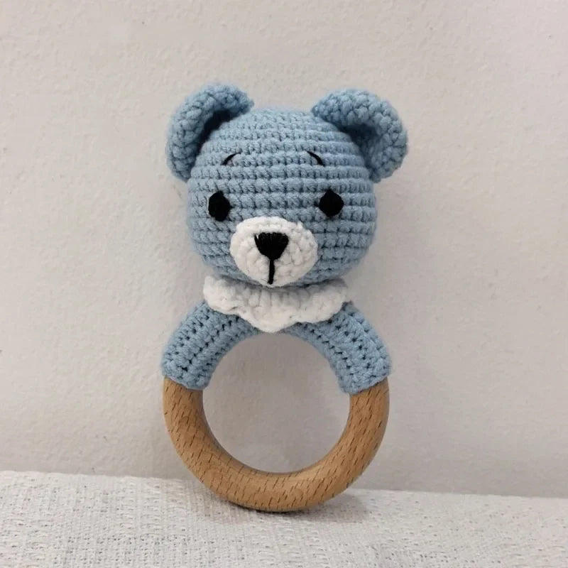 NubiKid™ Crochet Bunny Wooden Teether
