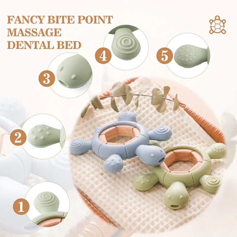 NubiKid™ Turtle Silicone Teether