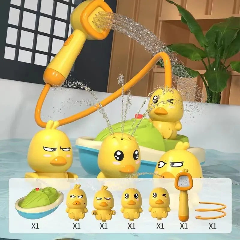 QuackySpray Electric Duck Bath Toy