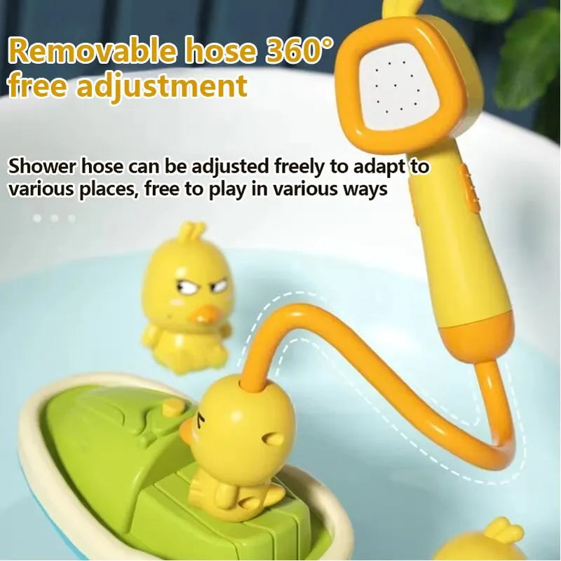 QuackySpray Electric Duck Bath Toy
