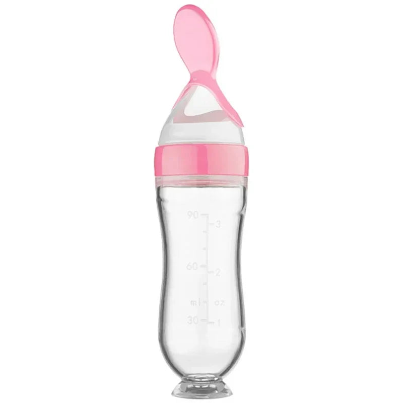 Silicone Baby Feeding Spoon Bottle