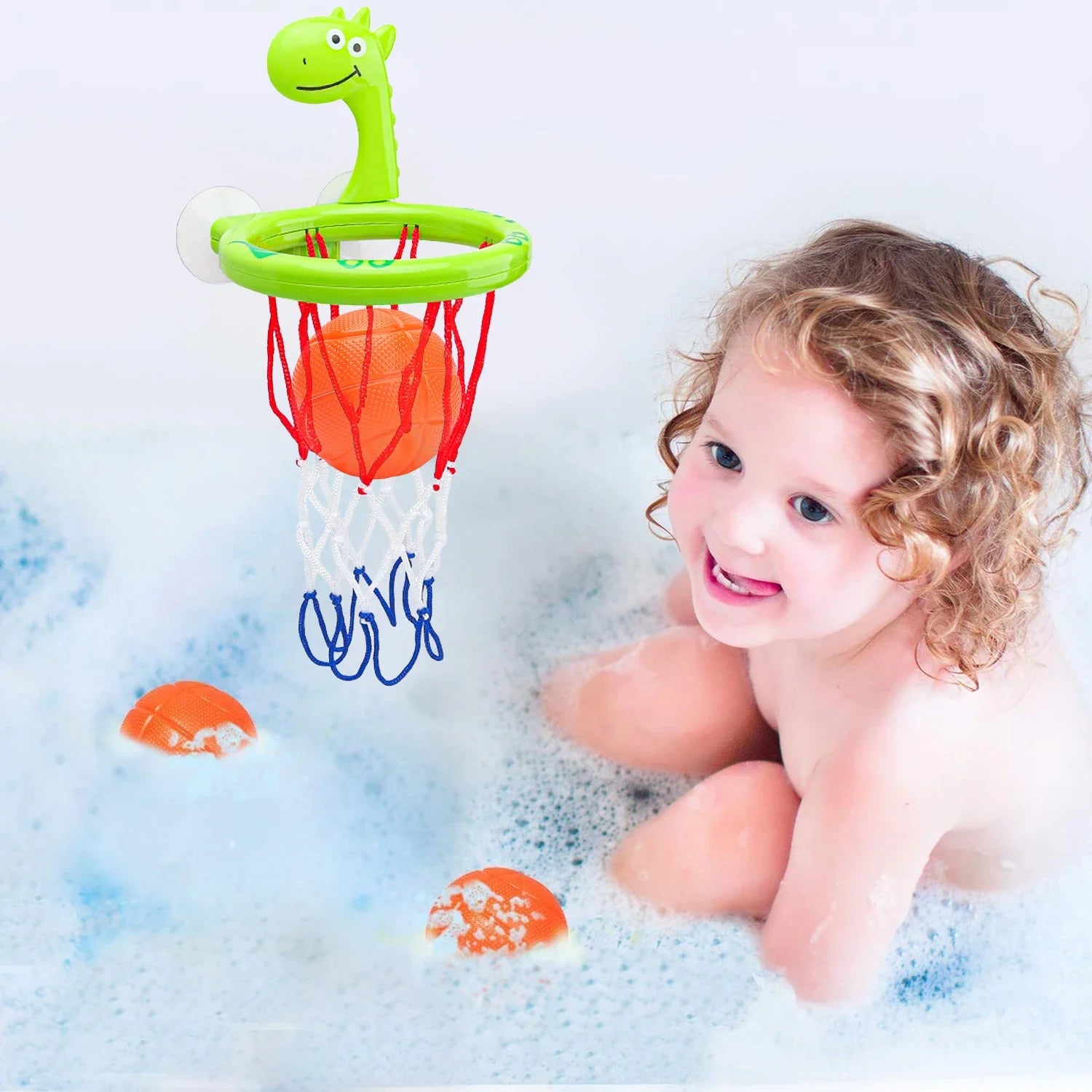Dino Dunk Bath Basketball Set