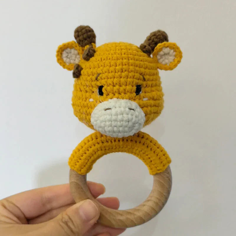 NubiKid™ Crochet Bunny Wooden Teether