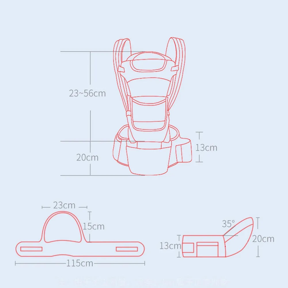 NubiKid Ergonomic Baby Carrier with Hip Seat & Storage
