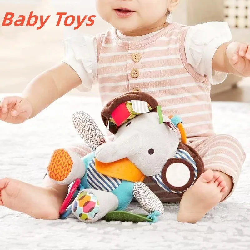 NubiKid™ Montessori Plush Animal Stroller Toy
